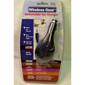 VTG Wireless Gear Retractable Rapid Car Charger Model RC4202